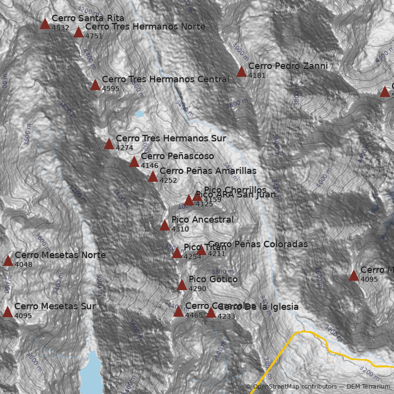 Mapa Pico Chorrillos
