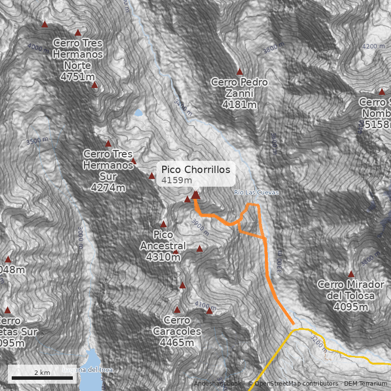Mapa Pico Chorrillos