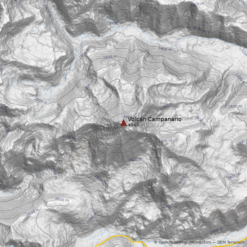 Mapa Volcán Campanario
