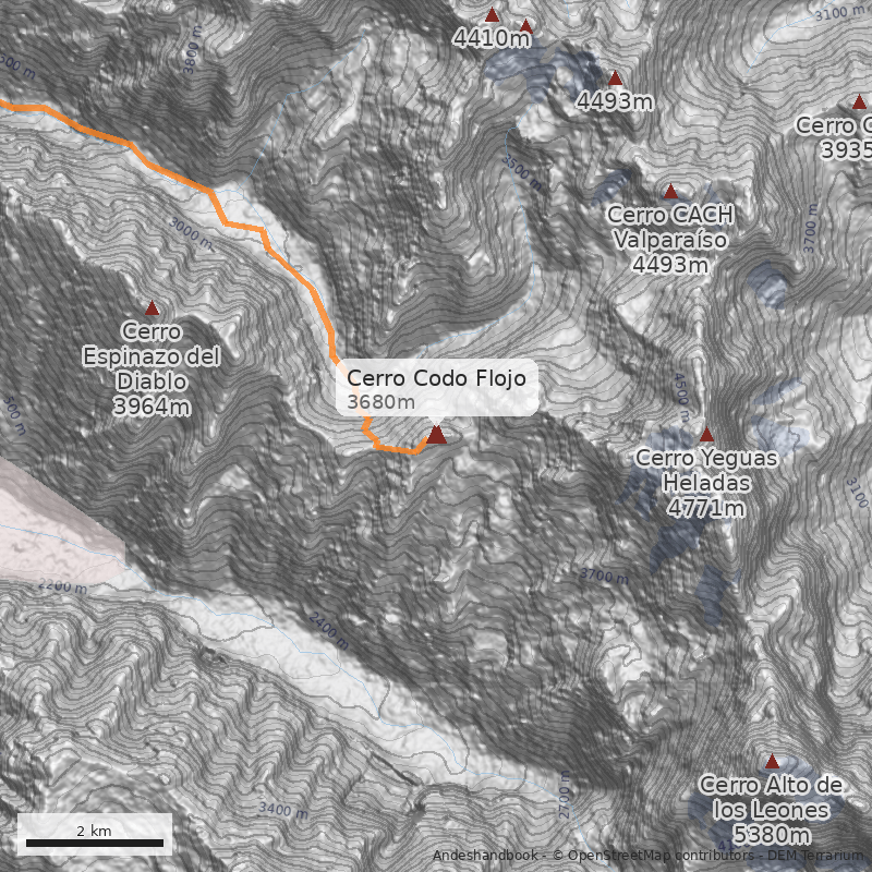 Mapa Cerro Codo Flojo