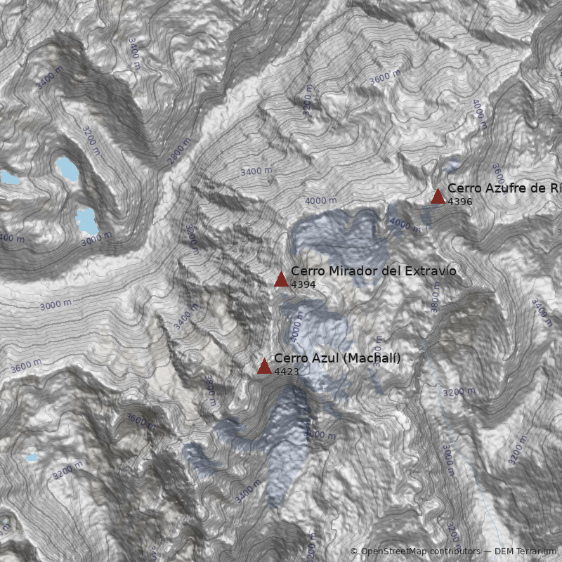 Mapa Cerro Mirador del Extravío