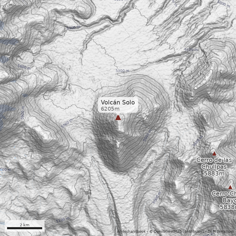 Mapa Volcán Solo