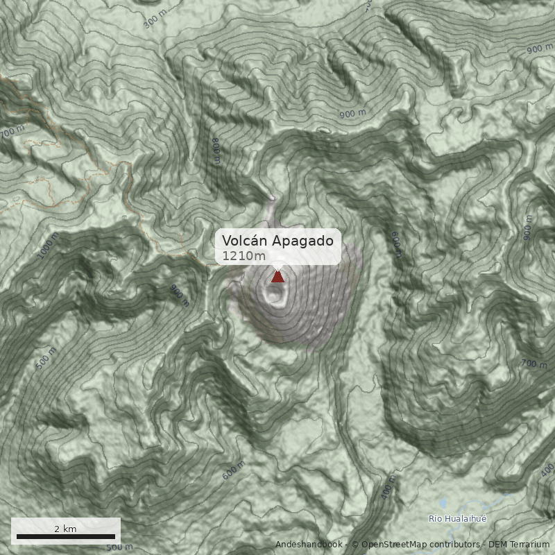 Mapa Volcán Apagado