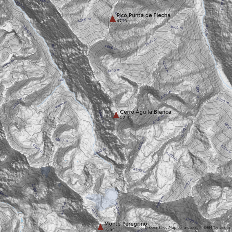 Mapa Cerro Águila Blanca