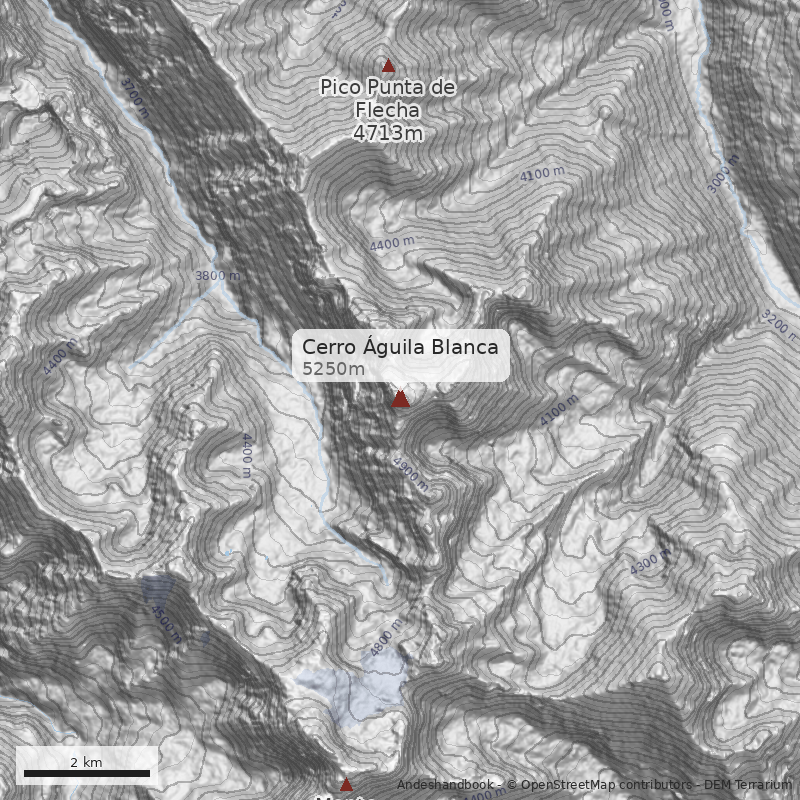 Mapa Cerro Águila Blanca