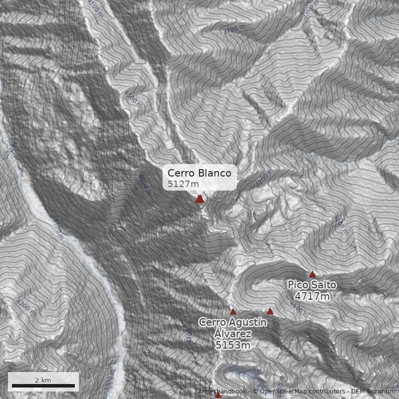 Mapa Cerro Blanco