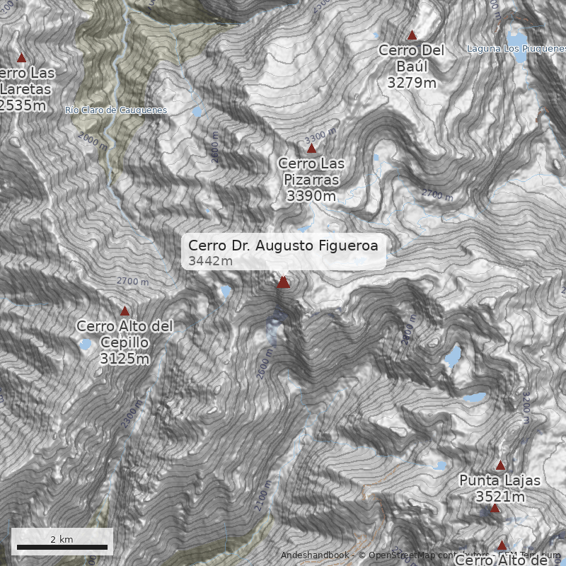Mapa Cerro Dr. Augusto Figueroa