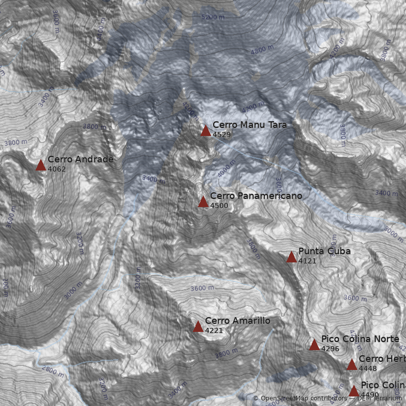Mapa Cerro Panamericano