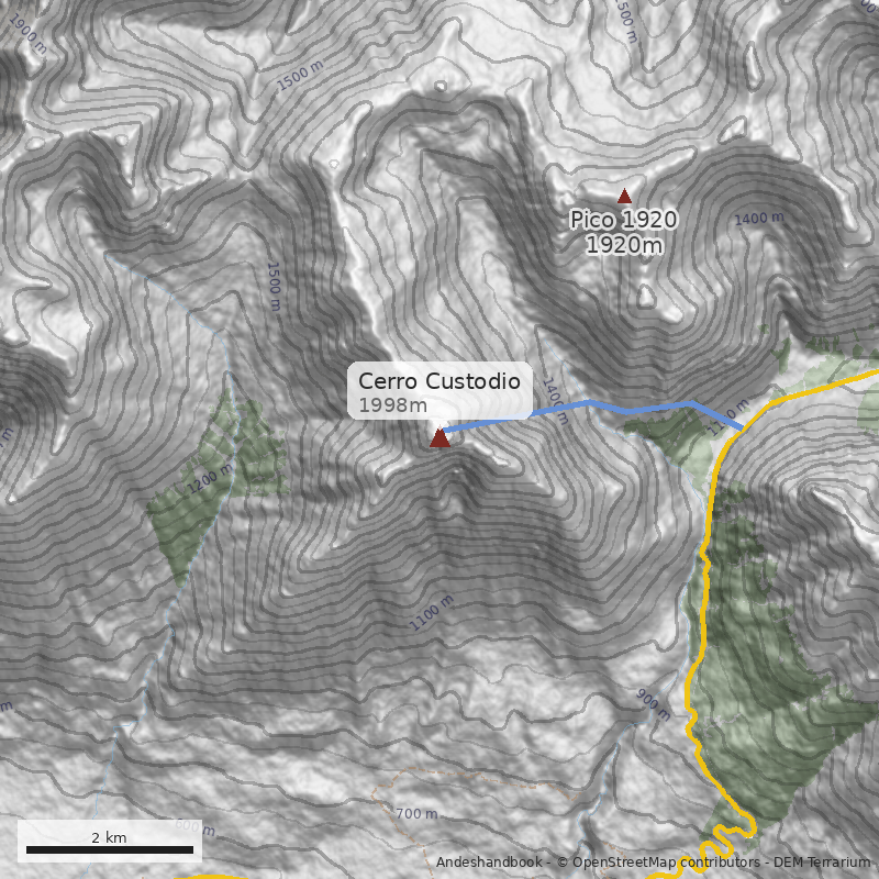 Mapa Cerro Custodio
