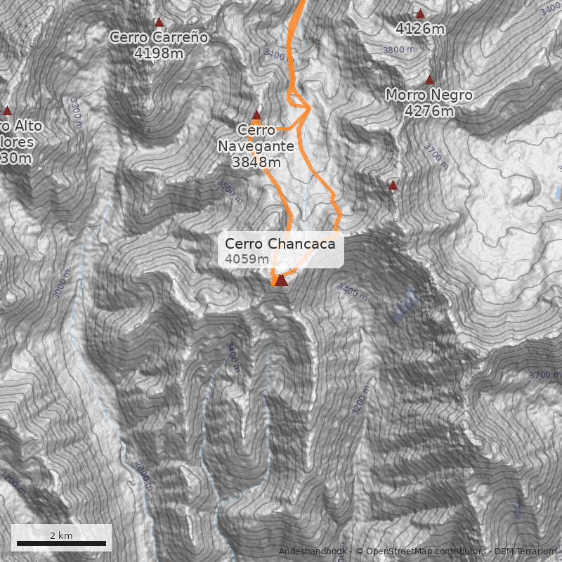 Mapa Cerro Chancaca