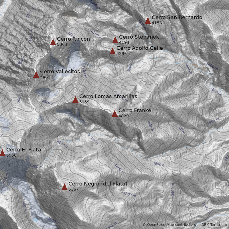 Mapa Cerro Franke