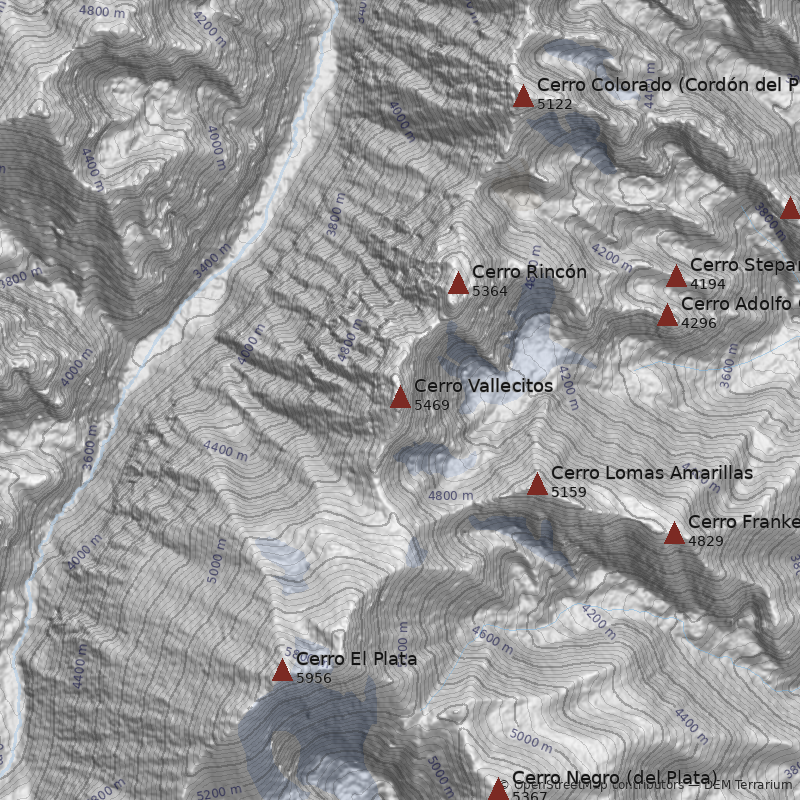 Mapa Cerro Vallecitos