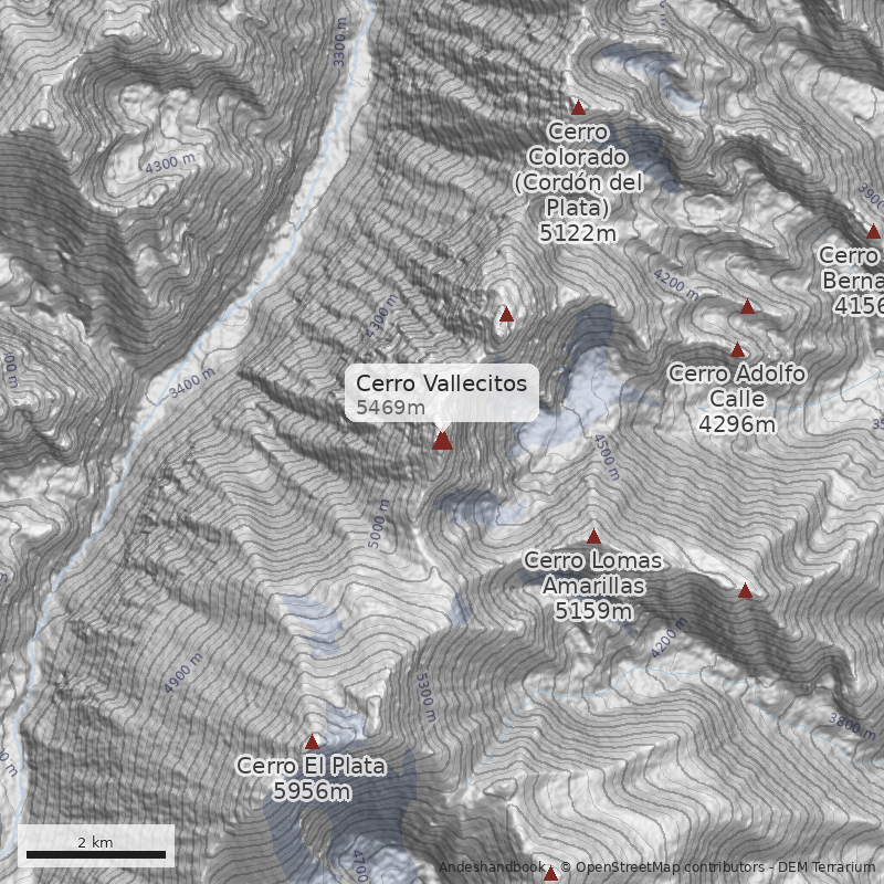 Mapa Cerro Vallecitos