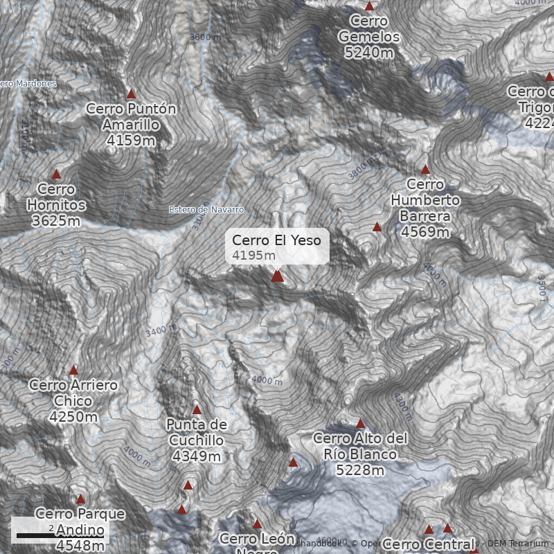 Mapa Cerro El Yeso