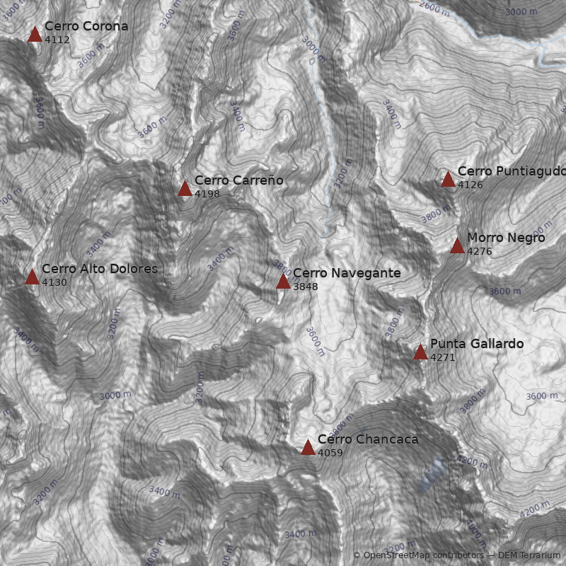Mapa Cerro Navegante