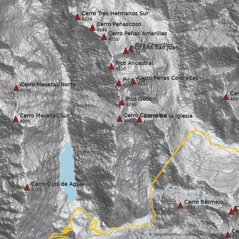 Mapa Cerro Caracoles