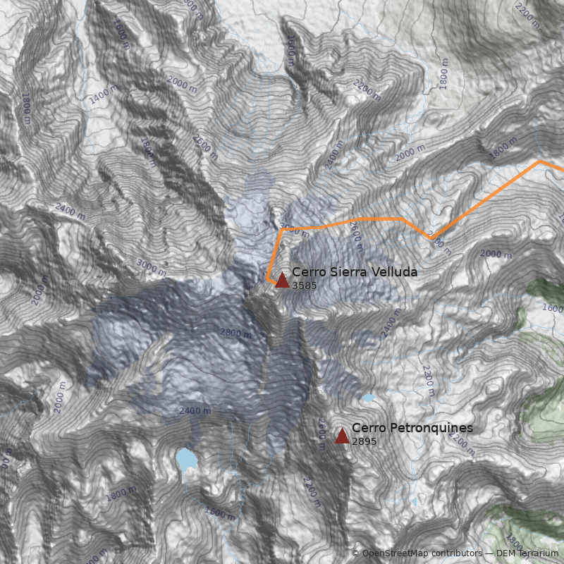 Mapa Cerro Sierra Velluda