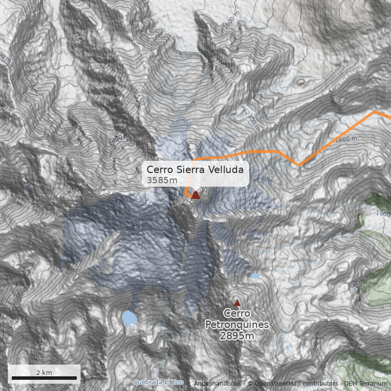 Mapa Cerro Sierra Velluda