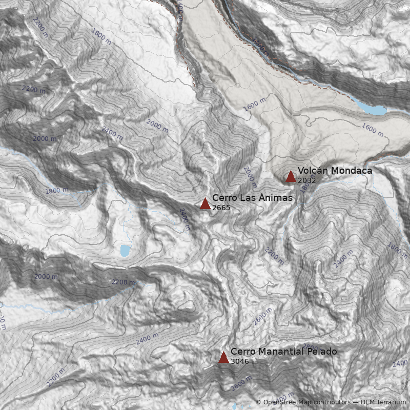 Mapa Cerro Las Ánimas