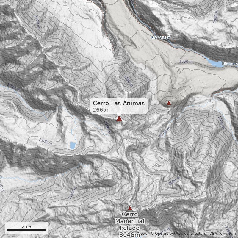 Mapa Cerro Las Ánimas