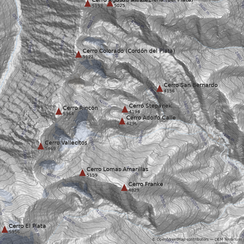 Mapa Cerro Adolfo Calle