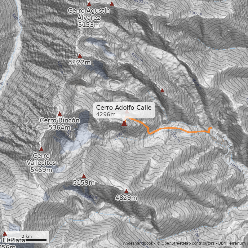 Mapa Cerro Adolfo Calle