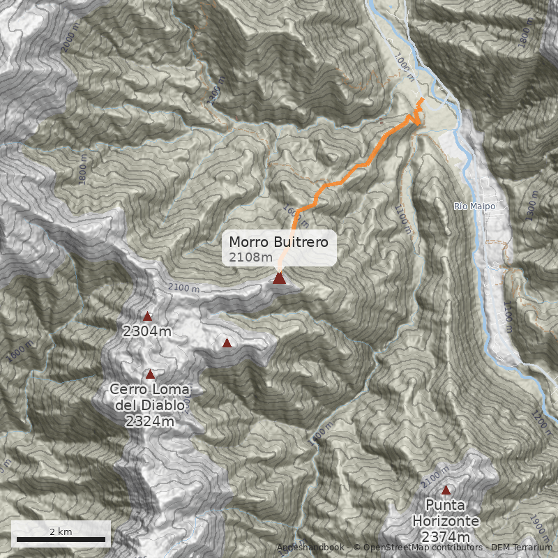 Mapa Morro Buitrero