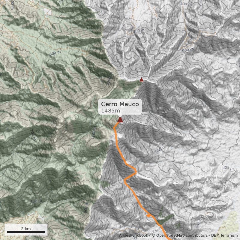 Mapa Cerro Mauco