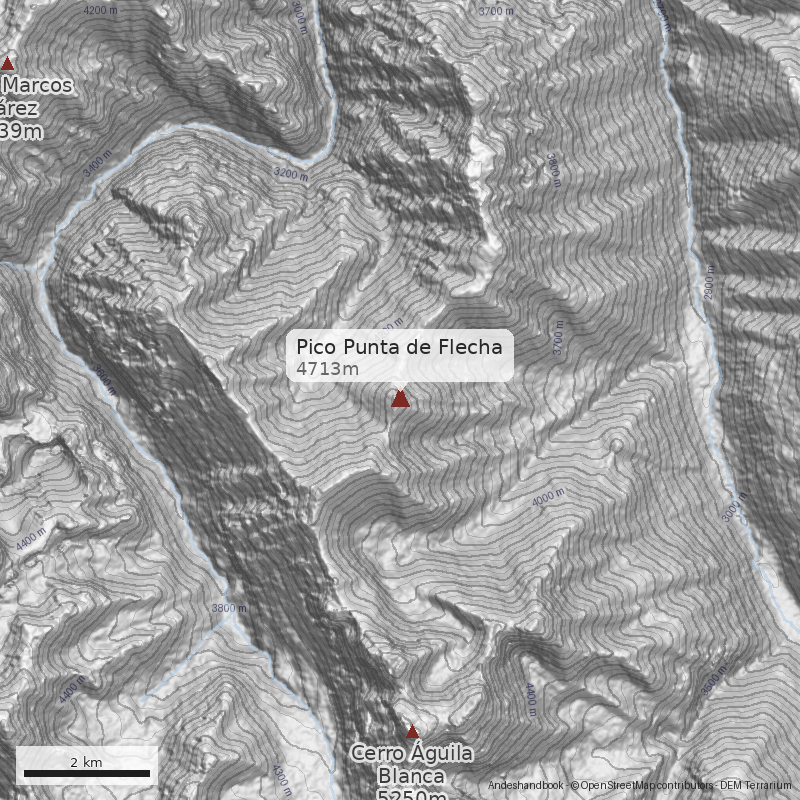 Mapa Pico Punta de Flecha