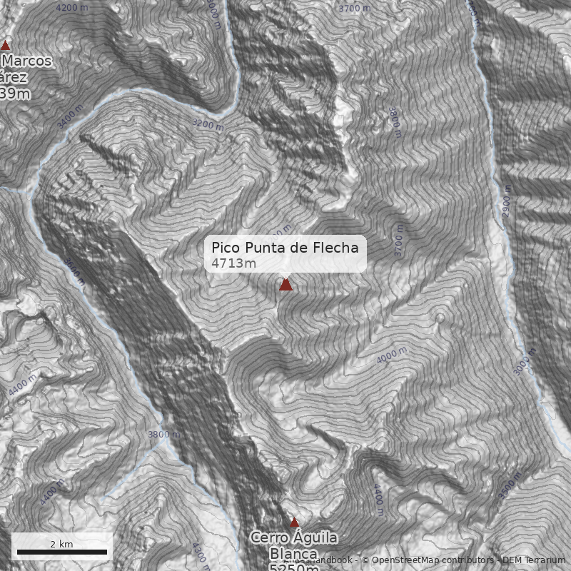 Mapa Pico Punta de Flecha