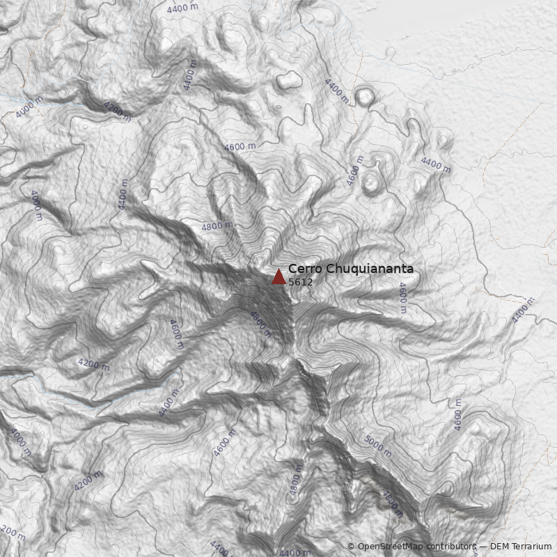 Mapa Cerro Chuquiananta