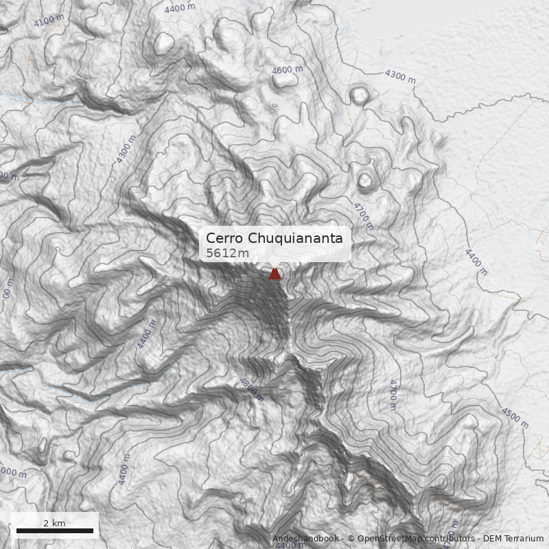Mapa Cerro Chuquiananta