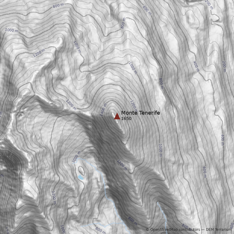 Mapa Monte Tenerife