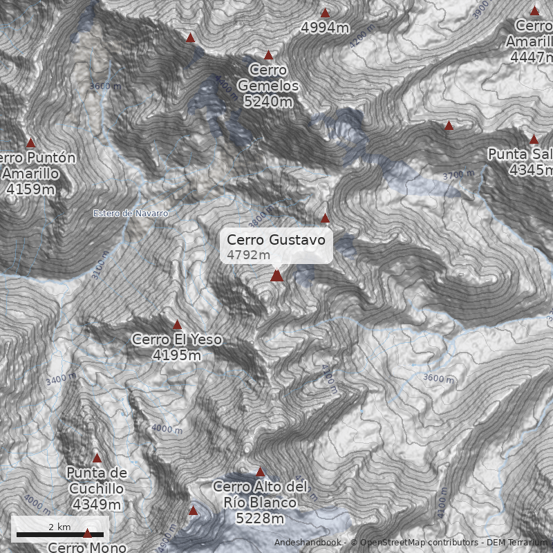 Mapa Cerro Gustavo