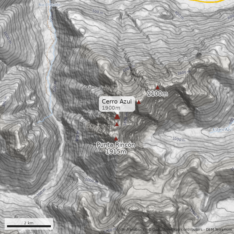 Mapa Cerro Azul