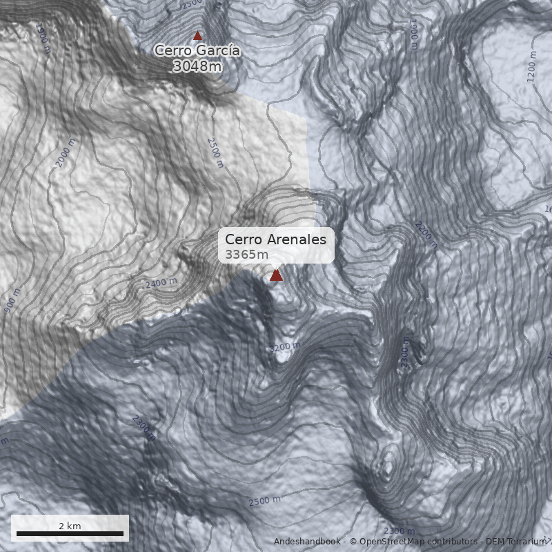 Mapa Cerro Arenales