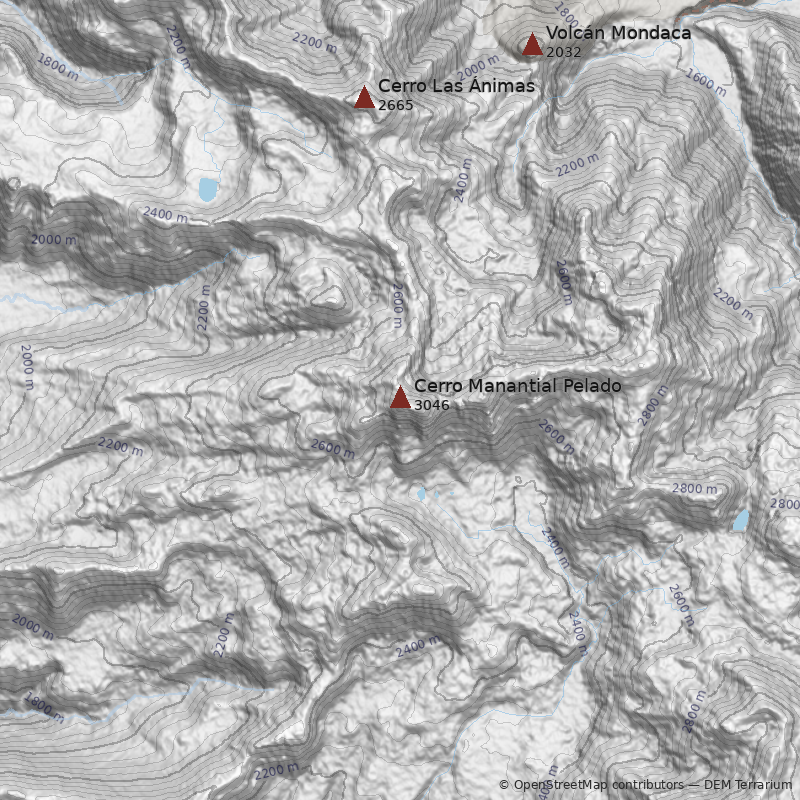 Mapa Cerro Manantial Pelado