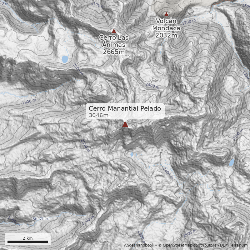 Mapa Cerro Manantial Pelado