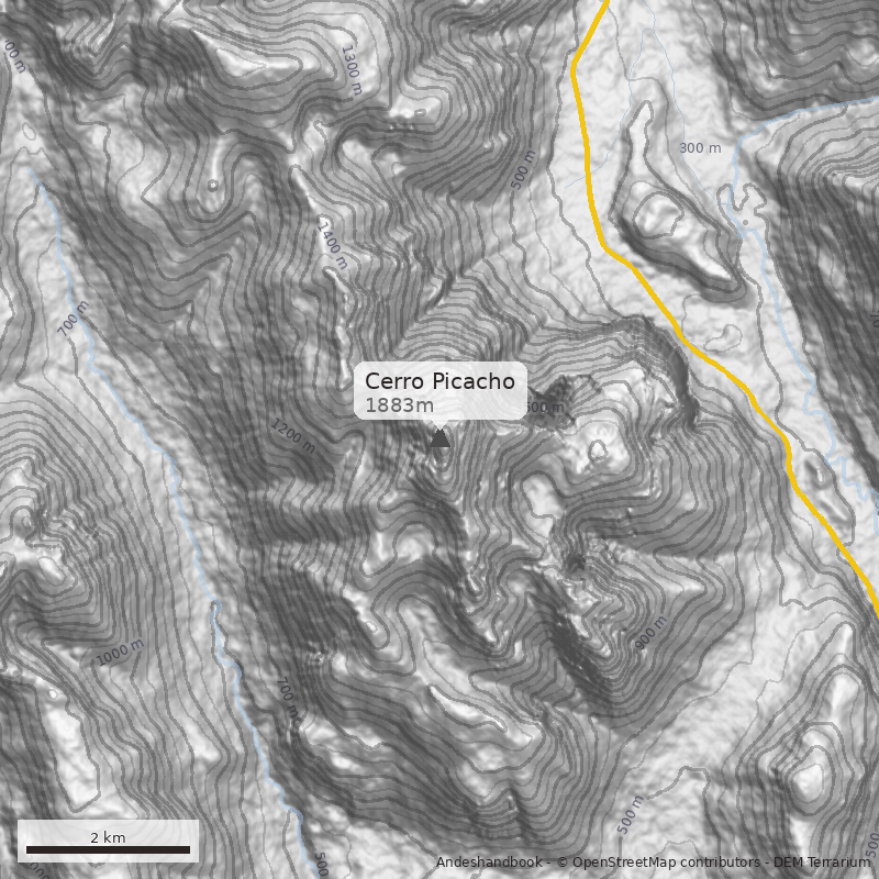 Mapa Cerro Picacho
