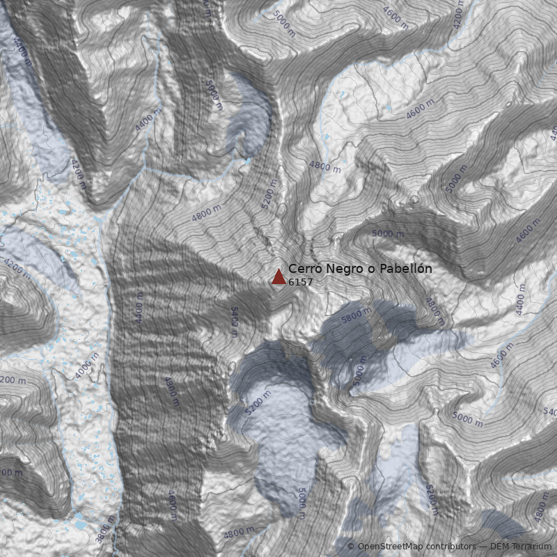 Mapa Cerro Negro o Pabellón