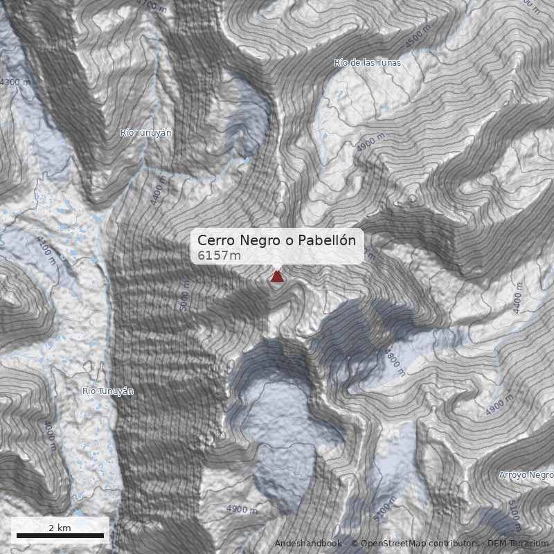 Mapa Cerro Negro o Pabellón