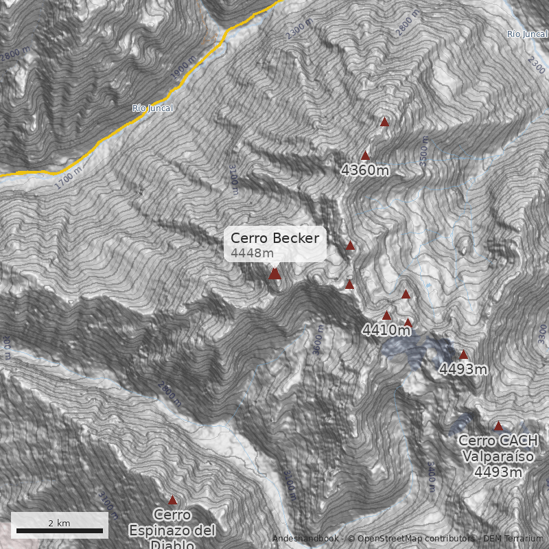 Mapa Cerro Becker