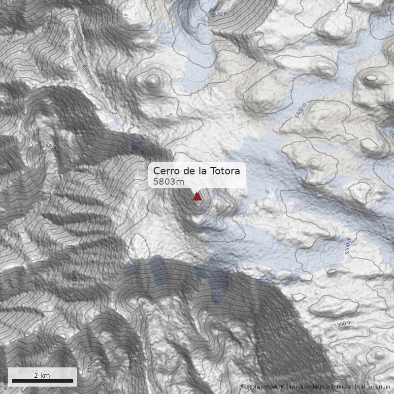 Mapa Cerro de la Totora