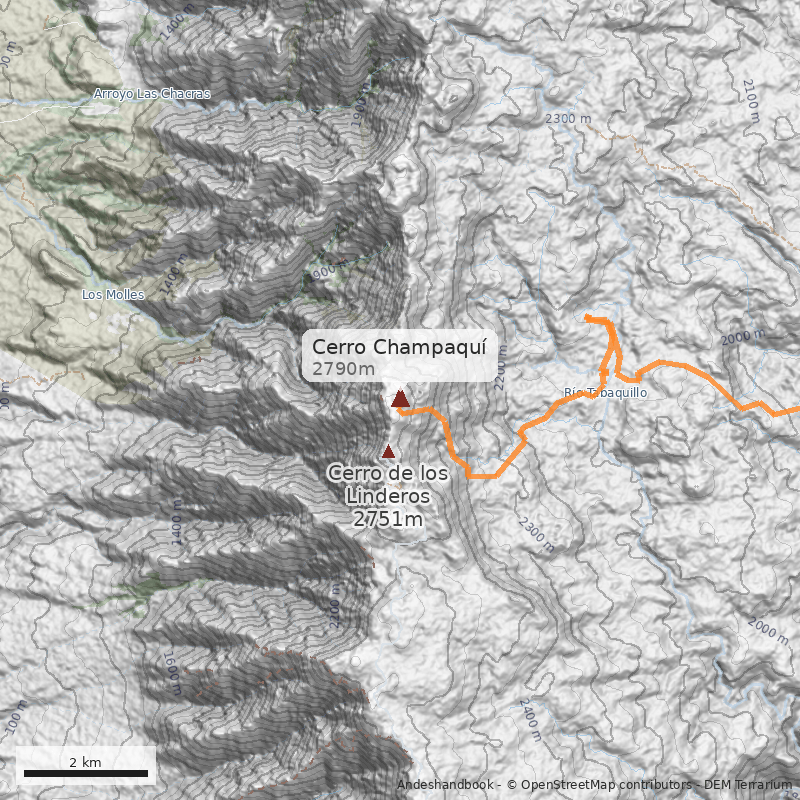 Mapa Cerro Champaquí