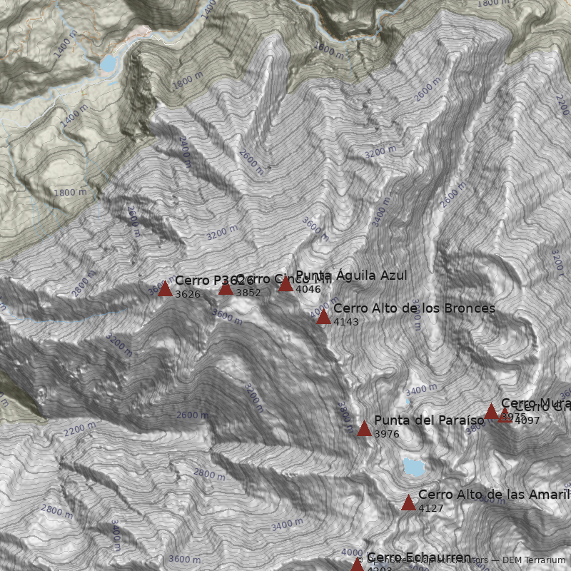 Mapa Punta Águila Azul