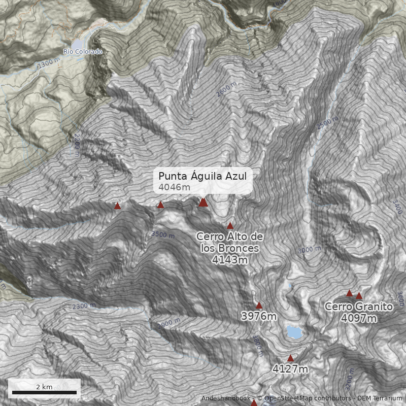 Mapa Punta Águila Azul