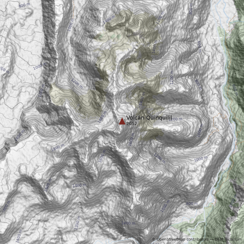 Mapa Volcán Quinquilil