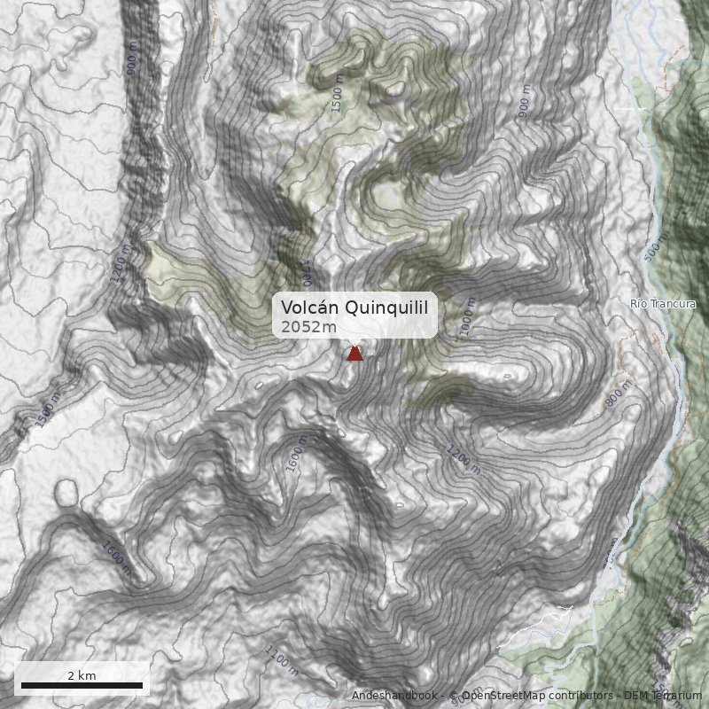 Mapa Volcán Quinquilil