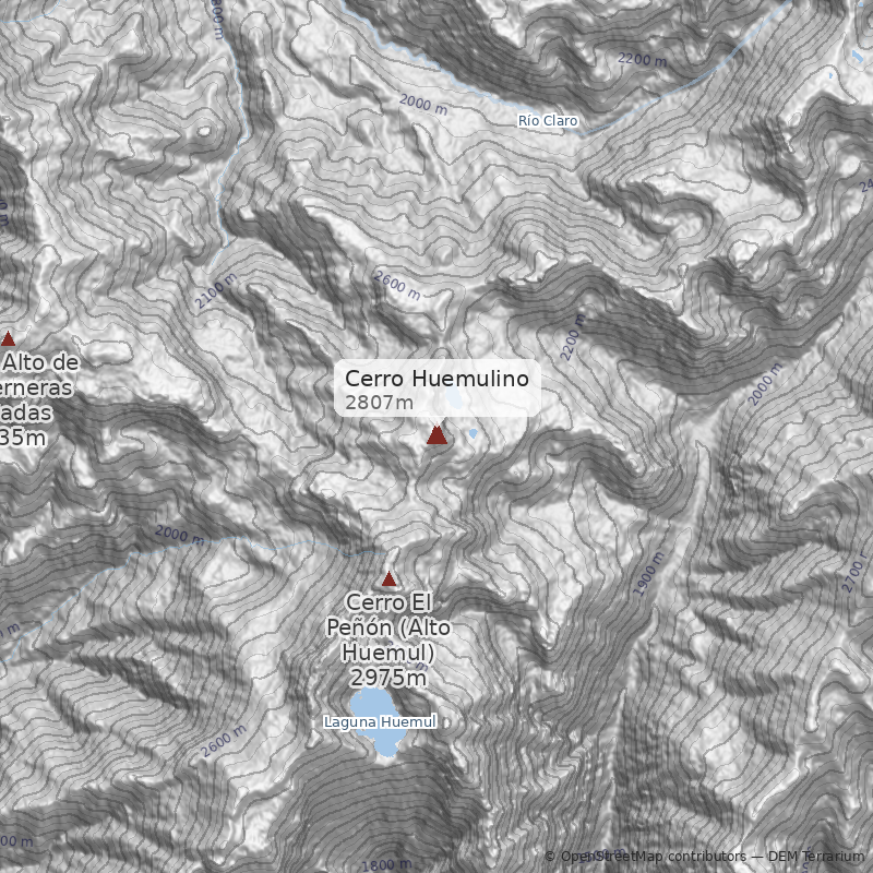 Mapa Cerro Huemulino