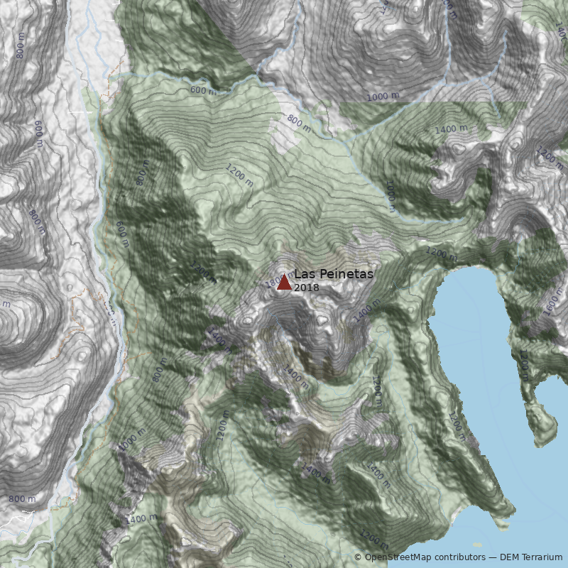 Mapa Cerro Las Peinetas